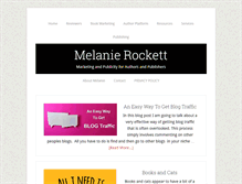 Tablet Screenshot of melanierockett.com
